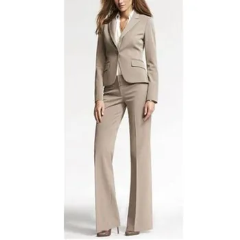 

Women Pant Suits Peak Lapel Women Ladies Custom Made 2 Piece Work Wear Tuxedos Formal New Suits
