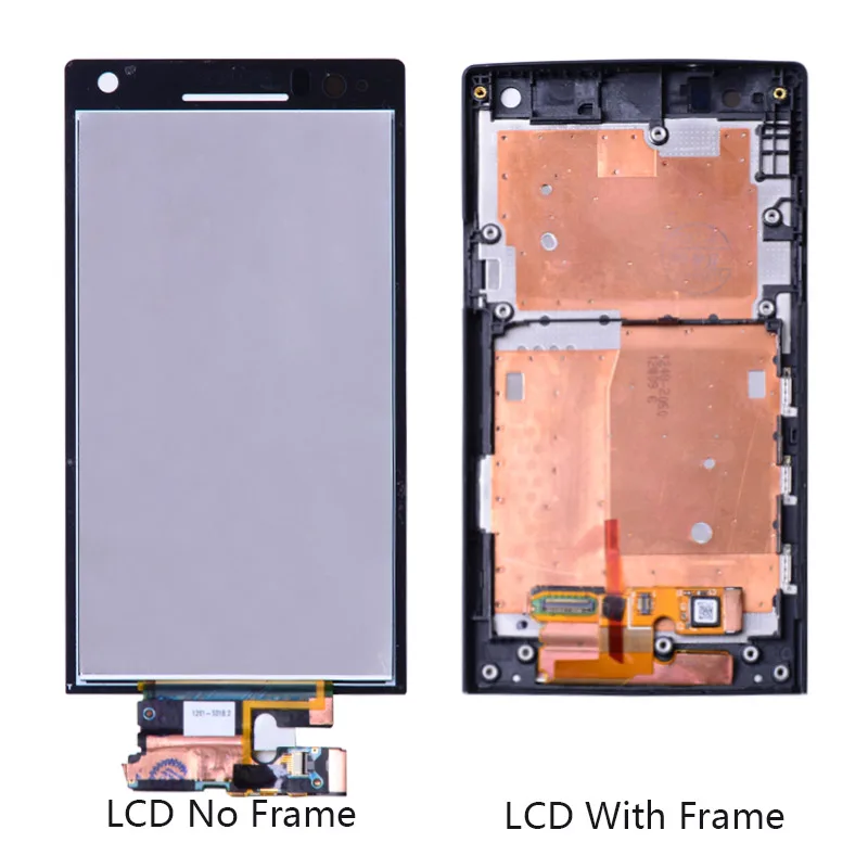 Original 4.3" For Sony Xperia S LT26i LT26 LCD Touch Screen with Frame For Sony Xperia S Display Digitizer Assembly