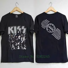 Vintage banda de Rock Kiss concierto Hot In The Shade Tour camiseta reimprimir nueva Camiseta de algodón hombres camiseta hombres