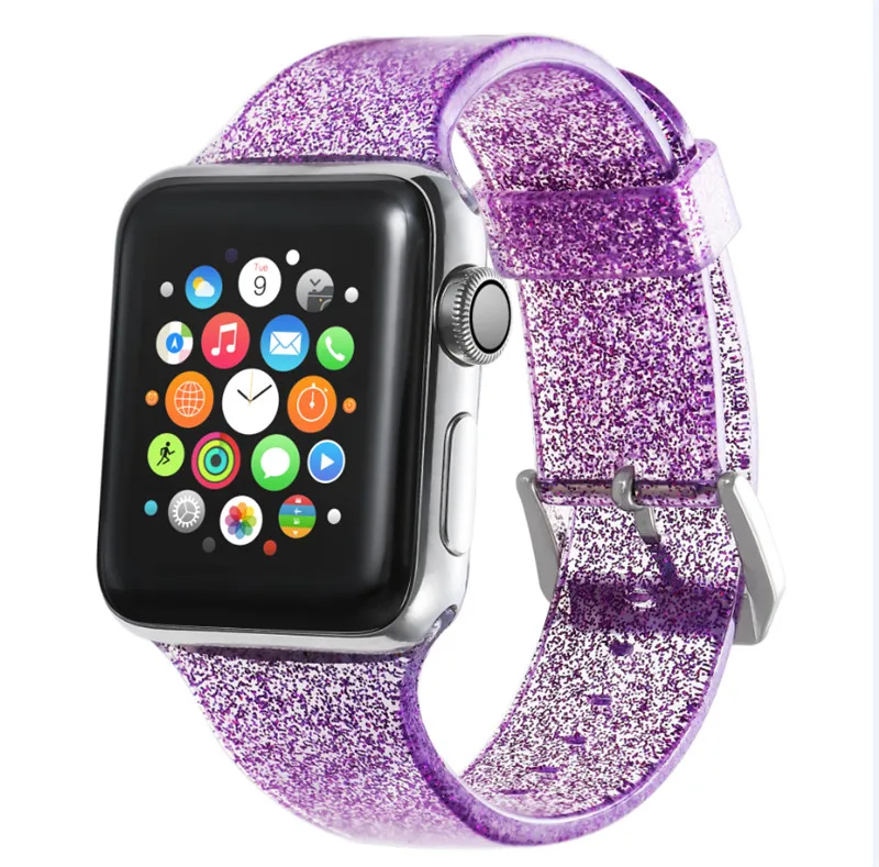 Модный спортивный ремешок блестящий браслет для Apple Watch iWatch серии | Электроника