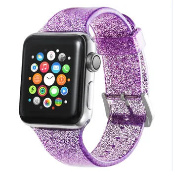 

Fashion Sports Band Strap Glitter Bling Bracelet for Apple Watch iWatch Series