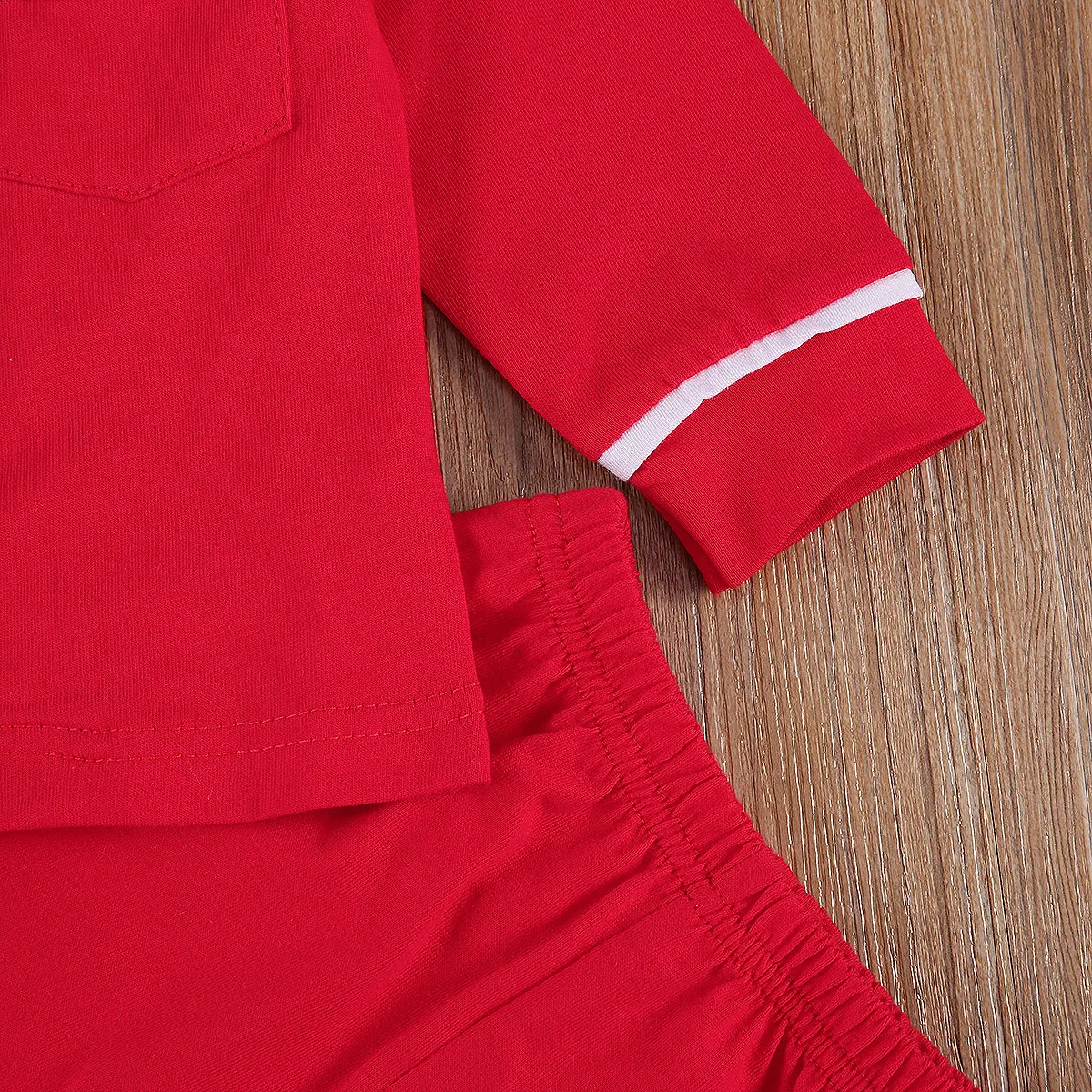 3 Colors Baby Children Boys Girls Solid Cotton Sleepwear Infant Toddler Sleepwear Sets kids pajamas Nightwear 6M-5Y