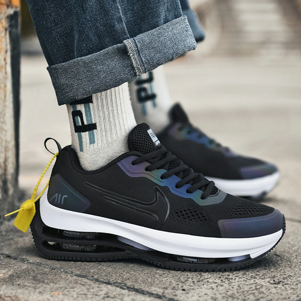 Spring Autumn 2020 Casual Sneakers Men's Sport Style Laser Reflect Light Handiness Running Shoe Mesh Breathable Plus Size 39-46