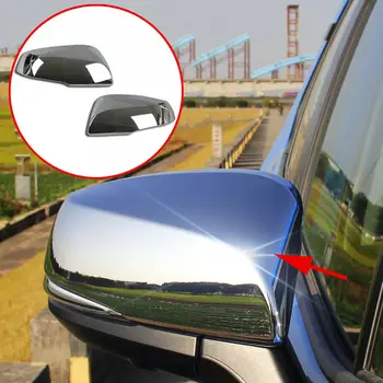 

Chrome Accessories Fit For Toyota RAV4 2019 2020 Rear View Mirror Rearview Mirrors Protector Cover Trim Frame