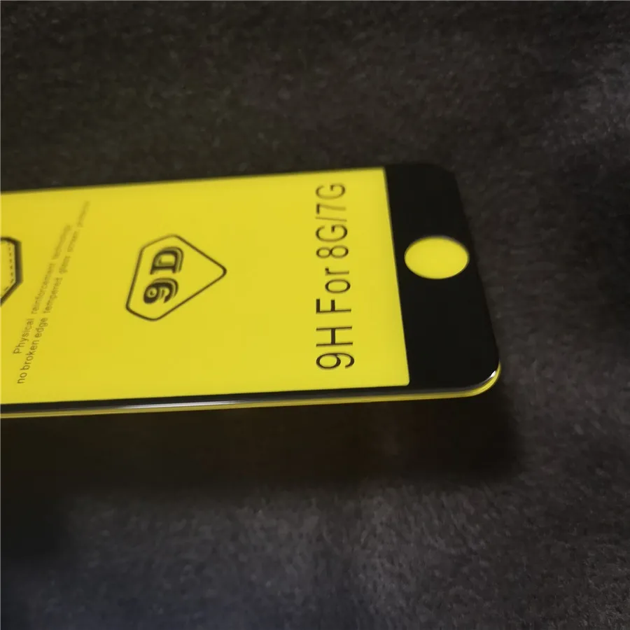 20D изогнутый край Полное покрытие Защитное стекло для iPhone 7 8 6 6S Plus закаленное протектор экрана для X XR XS Max с розничной коробкой