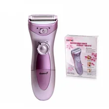 Моющийся женский эпилятор, триммер для волос, Kemei, для женщин, электрическая перезаряжаемая бритва для бритья, устройство для удаления шерсти