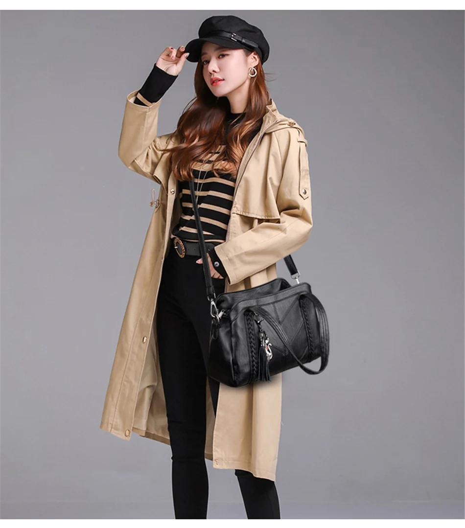 Genuine Brand Soft Leather Women Messenger Bags Female Crossbody Shoulder Hand Bags for Women 2021 High Quality Ladies Handbags