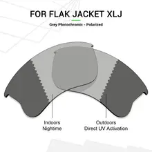 MRY поляризованные Сменные линзы для солнцезащитных очков Оукли Flak куртка XLJ серый фотохромные