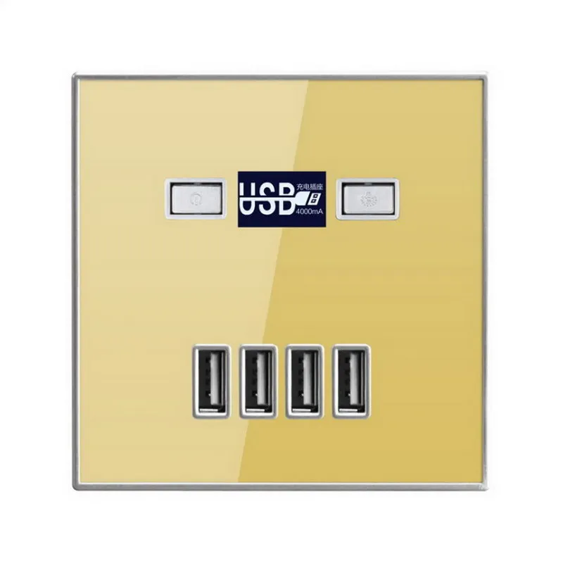 Быстрое зарядное устройство с 4 USB-портами настенная розетка