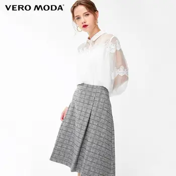

Vero Moda Women's Plated Plaid Fabric A-Lined Skirt | 31911G510
