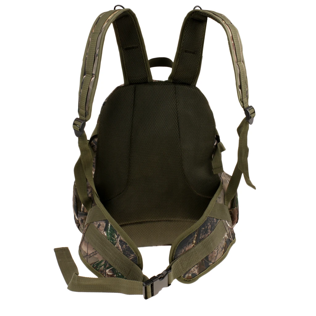 

Molle Backpack 2 Zipped Front Pockets, 2 Zippered Side Pockets, 1 Double Zip Main Compartment