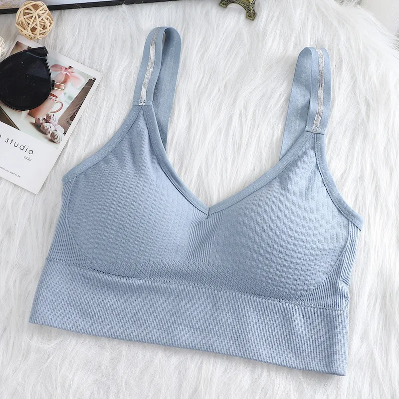 Women Tube Tops Seamless Bra Crop Top Female Wrapped Chest Sexy Lingerie Sports Top Wireless Underwear Low Back