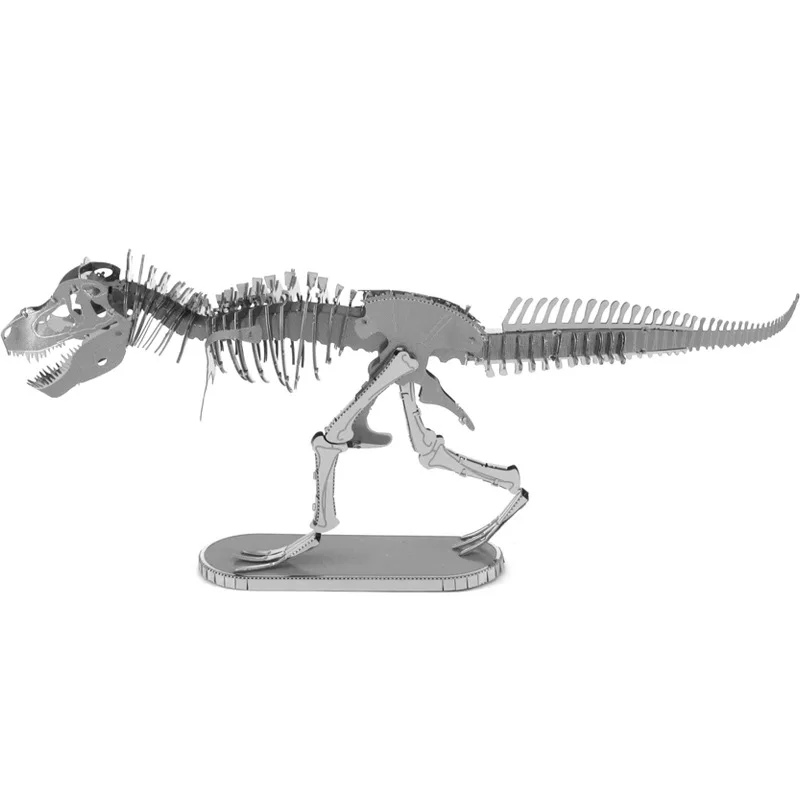 

Pp Box All-Metal DIY Assembled Model 3D Glue-free 3D Puzzle Model Tyrannosaurus Skeleton English Version