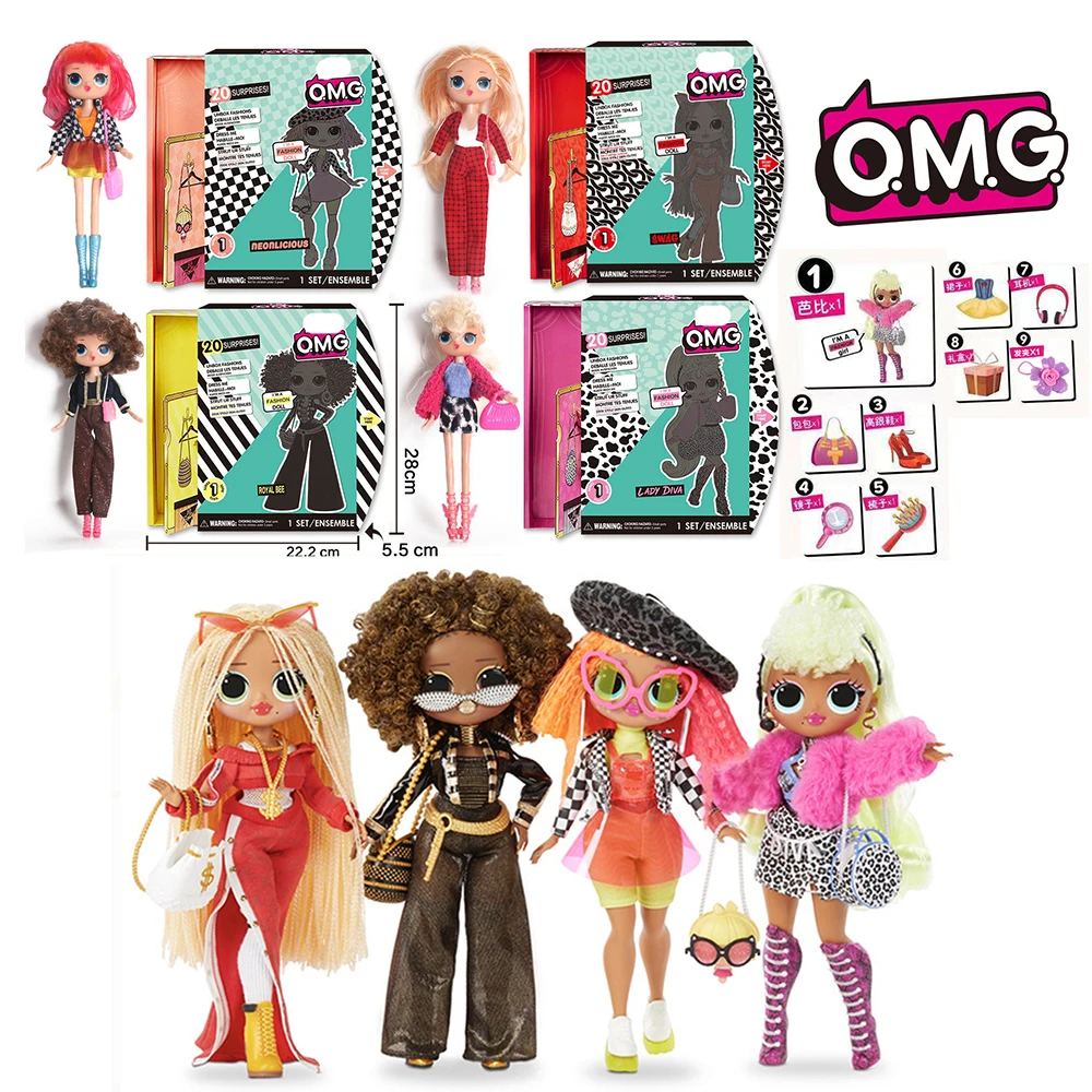 

9 Surprise Doll lol baby born Children puzzles Toy Kids funny DIY Princess with clothes Accessories Christmas birthday gift 15cm