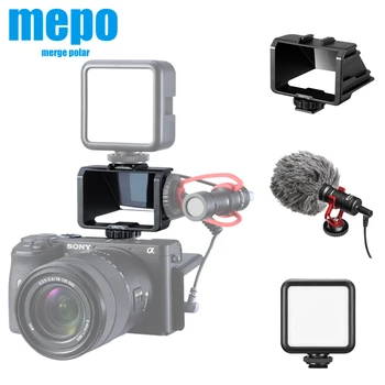 

Vlog Selfie Flip Screen Bracket for Mirrorless Camera Periscope Solution Mic Light Mount for Sony A6000 A6300 A6500 A72 A73 A7R3