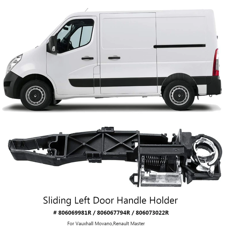 Левая сторона раздвижная дверь ручка держатель для Opel Vauxhall Movano Master 806069981R 806067794R 806073022R