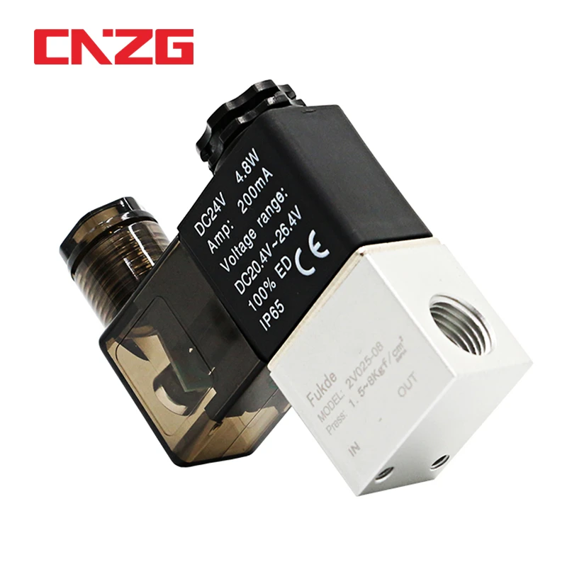 AC110V Pneumatic Air Solenoid Valve NC Normal Close 2 Way 2 Position 2V025-08
