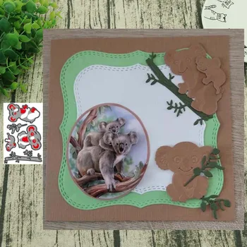 

Metal Cutting dies Koala Bamboo Die Cut Scrapbooking Paper Craft Handmade Card Punch Art Cutter Decorative Stencil