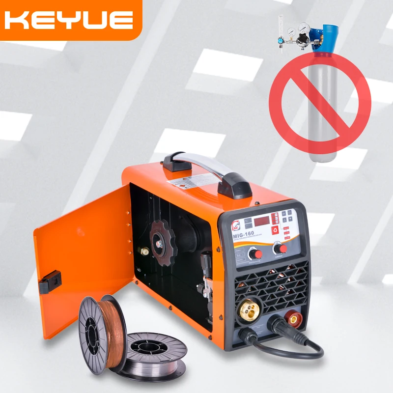 KEYUE MIG 200 DC 220 в 5 кг проволочный газ без газа самозащищенный инвертор сварочный