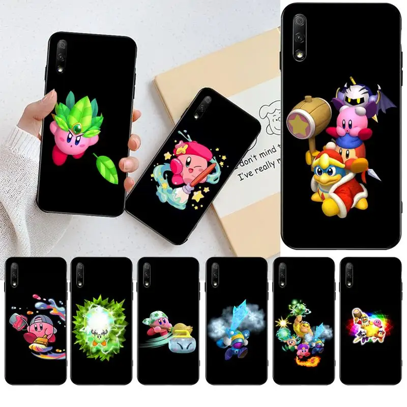 

HPCHCJHM Kirby DIY Painted Bling Phone Case for Huawei Honor 20 10 9 8 8x 8c 9x 7c 7a Lite view pro
