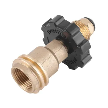 

50LB Gas Cylinder Pressure Reducing Valve Adapter Universal Fit Propane Gas Tank Adapters LPG Flat Tank Pressure Valve Connector