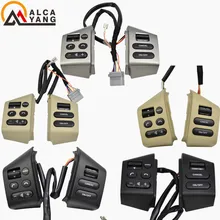 Botões estilo do carro para nissan livina & para nissan tiida & para sylphy botões de controle volante com luz de fundo vermelho