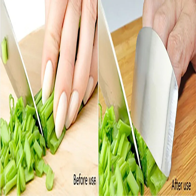 1 Pcs Professional Stainless Steel Knife Safe Slice Finger Guard Cooking Tools Finger Protector Kitchen Gadget