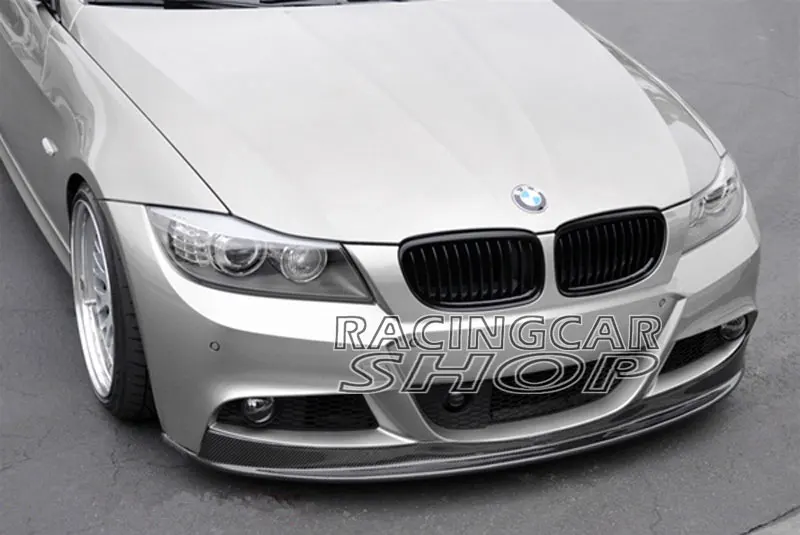 AK Style Real Carbon Fiber Front Lip Spoiler For Bmw 3-Series E90 E91 LCI M Tech MSport Bumper