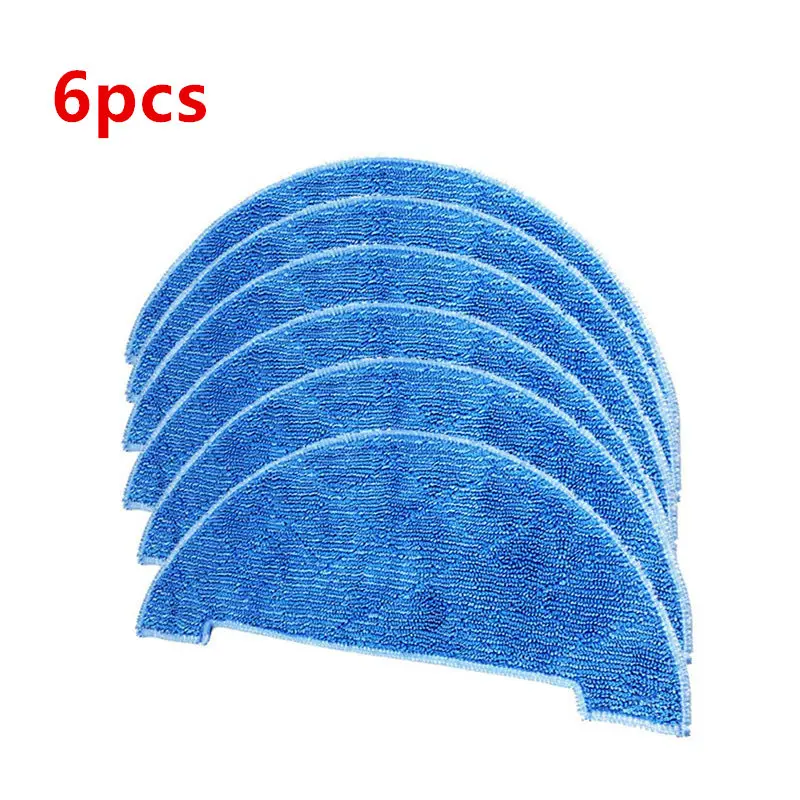 

6pcs Robot Mop Cloth Rags for ILIFE A80 Plus Robotic Vacuum Cleaner Parts Cleaning Mop Replacement