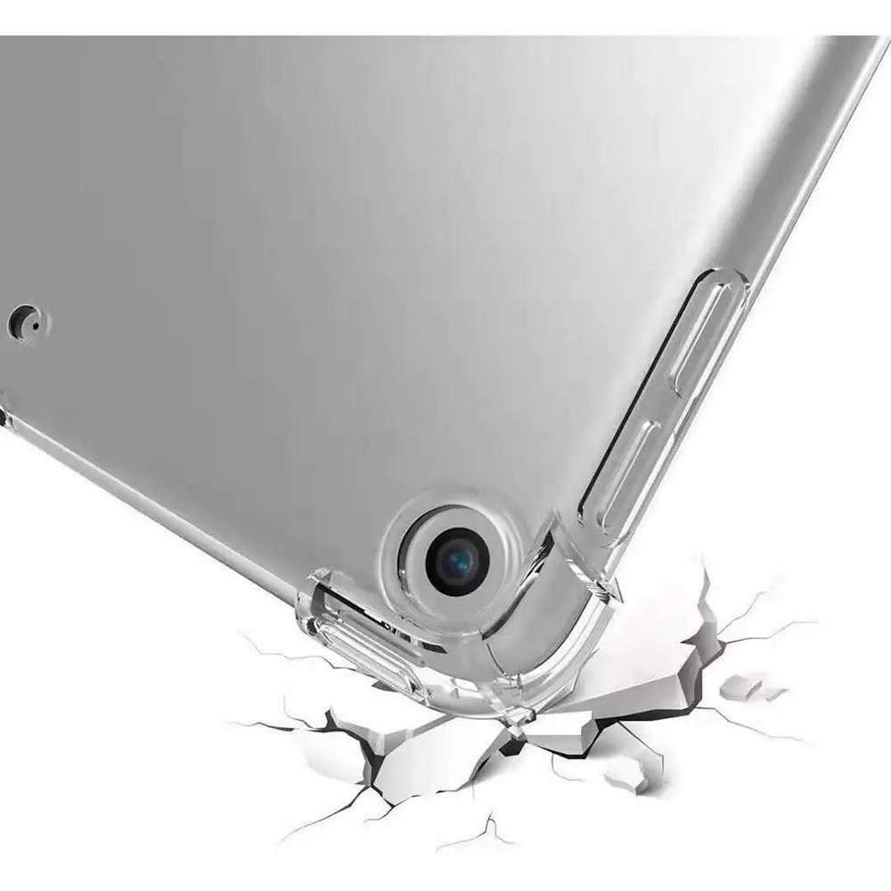 Чехол для нового iPad 10,2 противоударный силиконовый ТПУ бампер прозрачная резиновая задняя крышка для iPad 7th Gen 10," чехол