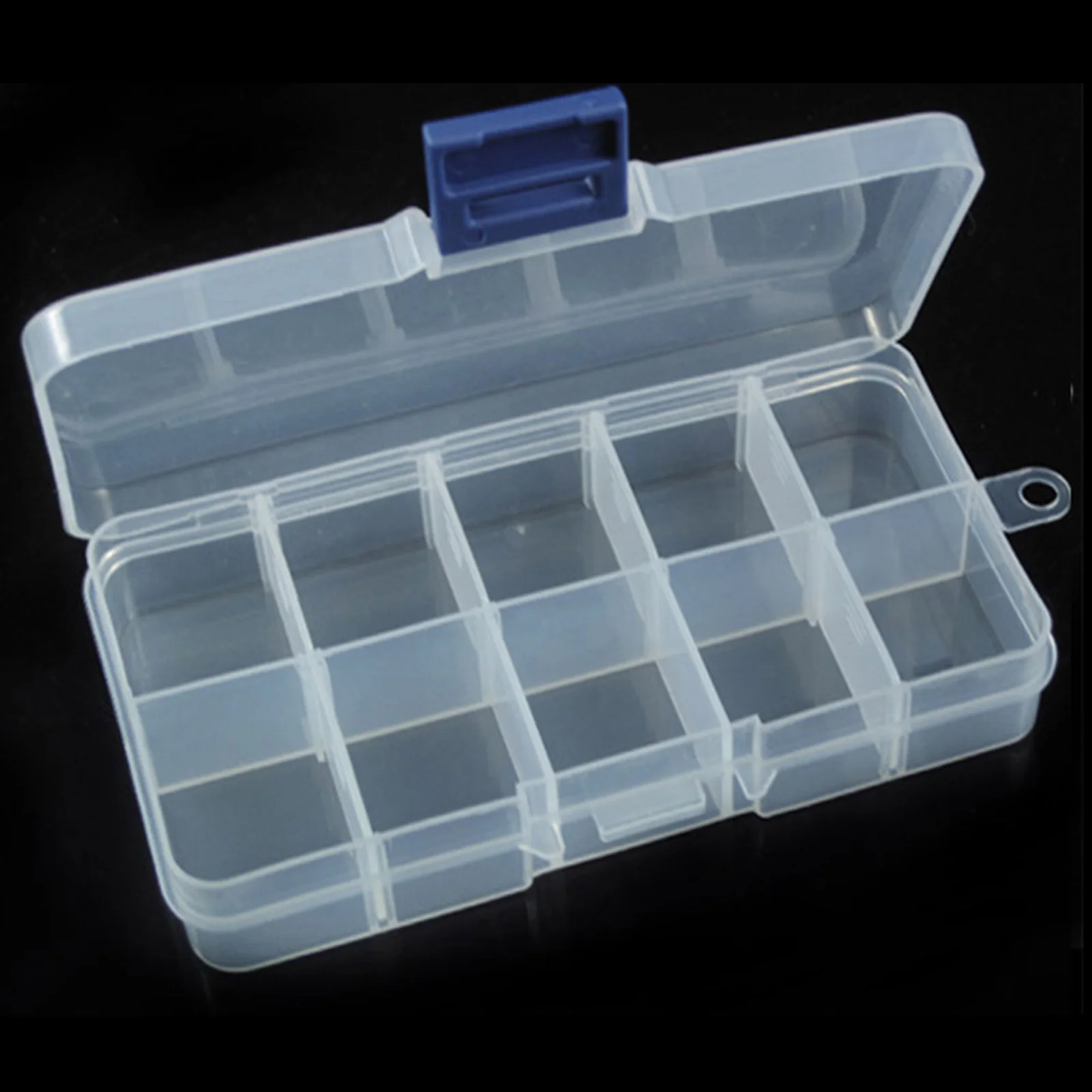 

8/10/12 Slot Acrylic Transparent Empty Storage Box Organizer Holder Storage Storage Earrings Ring Jewelry Box Dropshipping New