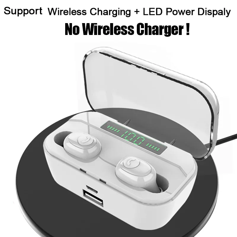 Bluetooth G6S TWS Original Earphone Wireless Headset Hifi bass Earhook Earbud Led Power Display For iPhone Samsung Huawei Xiaomi