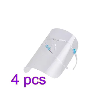 

4Pcs Professional Anti-Oil Mask Household Kitchen Face Protective Mask Kitchen Anti-Oil Mask Transparent Lens Anti-Oil Mask