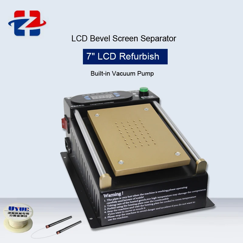

LCD Bevel Screen Separator Built-in Vacuum Pump For 7 inch Smart Phone Iphone Touch Screen Glass Separator Repair Machine