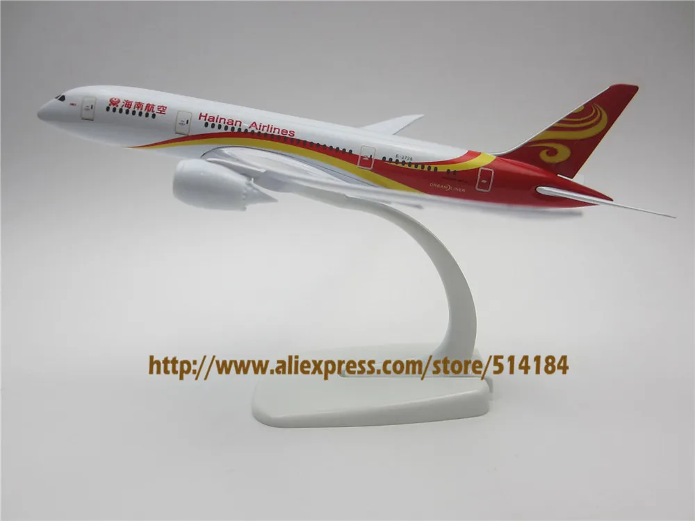 20 см Металл Air China HaiNan Airlines модель самолета Boeing 787 B787 Airways аэроплана самолет подарок