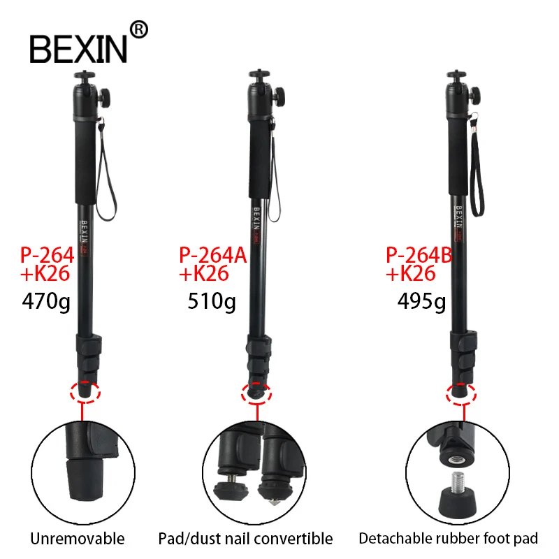 Новинка портативный легкий монопод BEXIN 47 см Алюминиевая Подставка для камеры