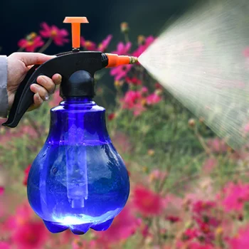 

1.5L Plant Flower Watering Can Spray Bottle Hand Pressure Kettle Plastic Garden Watering Can Adjustable Nozzle