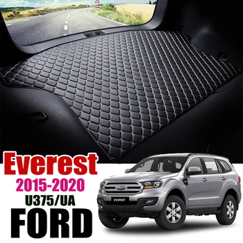 

Everest Leather Car Trunk Mat UA Liner Pad Trunk Boot Mat for Ford Everest U375 2015-2020 Cargo Liners Endeavour Carpet Tail VT4