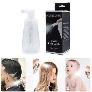

180ml Hair Salon Powder Spray Bottle Pump Empty Refillable Sprayer Dispenser with Locking Nozzle Hair Dressing Styling Tools