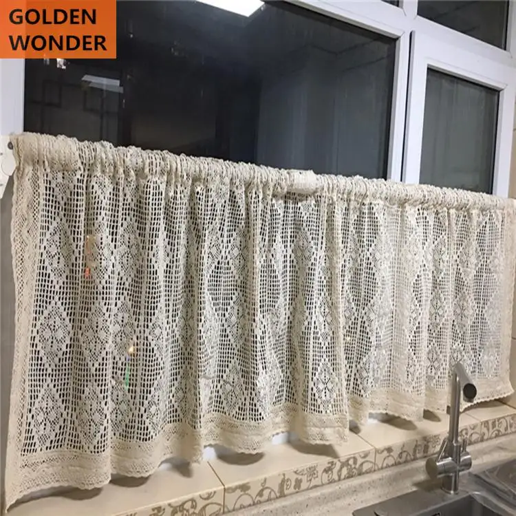 Пасторальная полоя занавеска полудверная короткая кофейная кухонный шкаф для