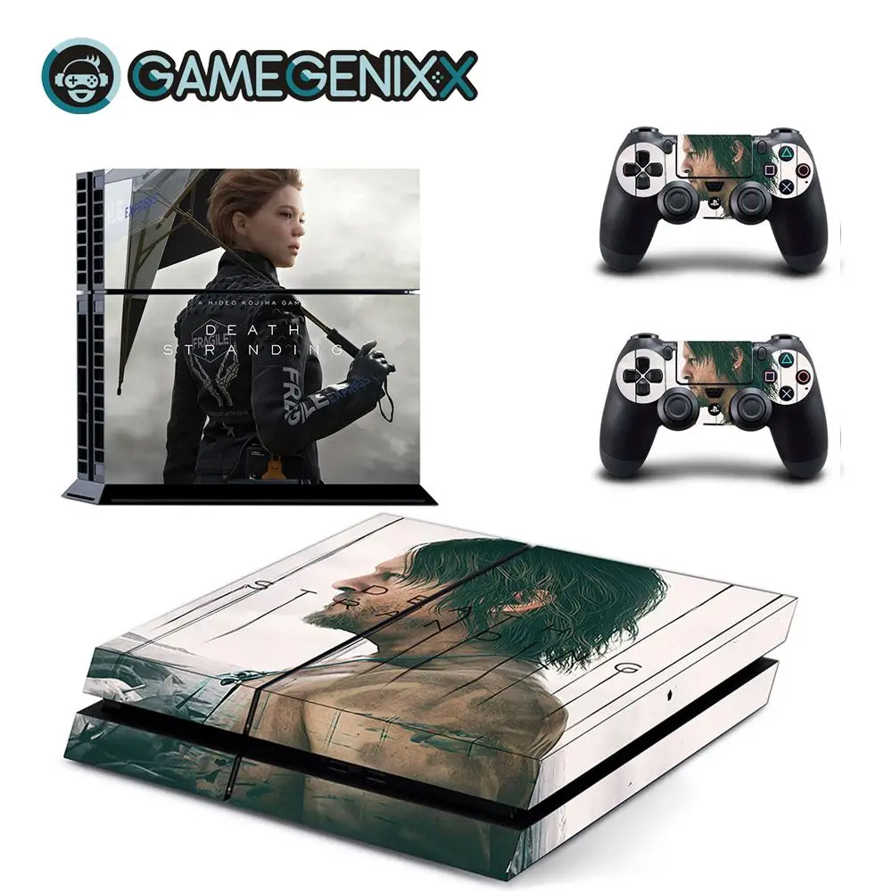 GAMEGENIXX Кожа Наклейка виниловая оберточная крышка полный набор для PS4 консоли и 2 контроллеров-Death Stranding