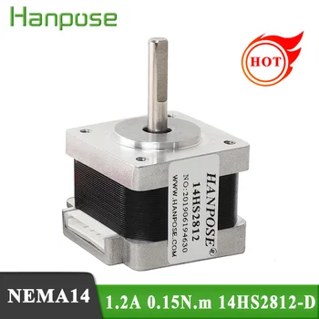 

Free shipping 1pcs Nema 14 1.8 Degree 1.2A 0.15N.m Stepper Motor 14HS2812-D Step Motor For 3D Printer Monitor Equipment