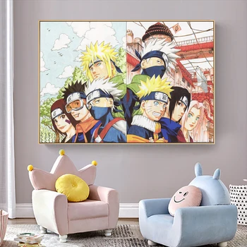 

Canvas Poster Silk Fabric Naruto Shippuden Anime Poster Living Room Art Home Decor NEW " - Poster Home Decor Poster#@200615