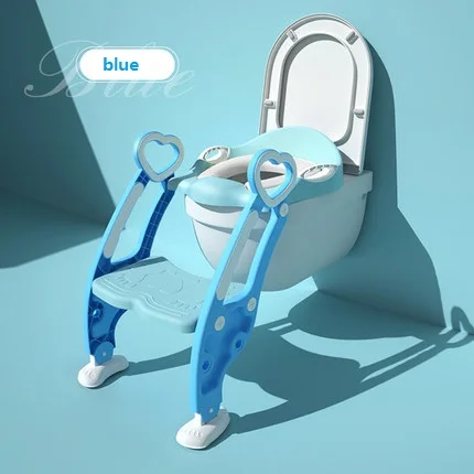 blue with plastic seat