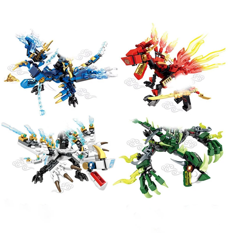 

Ninja Dragon Knight Model Building Blocks 115pcs Compatible legoingly KAI JAY ZANE Figures Bricks toys for children boy friends