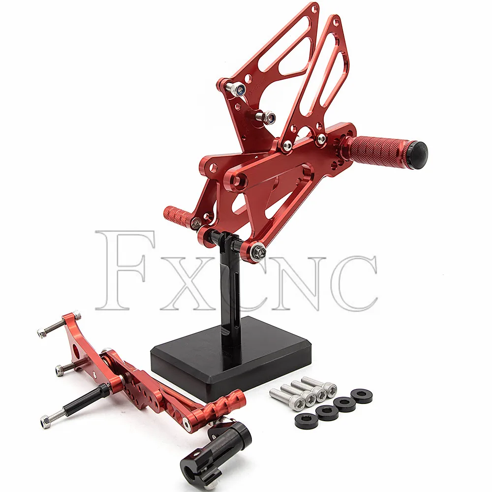 Для TRIUMPH DAYTONA 675R 06-16 DAYTONA 675 11-13 алюминиевый сплав Подножка для ног Педаль peg Rearset задний Набор - Цвет: Red