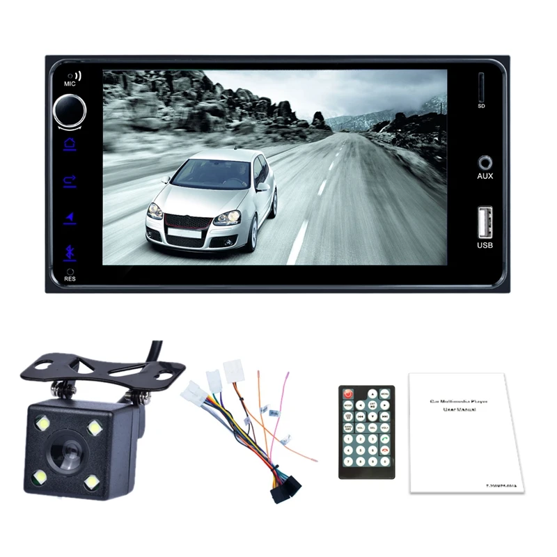Автомагнитола 2 Din 7 дюймов Android мультимедиа Bluetooth Wi Fi стерео FM MP5 радио Mirror Link для