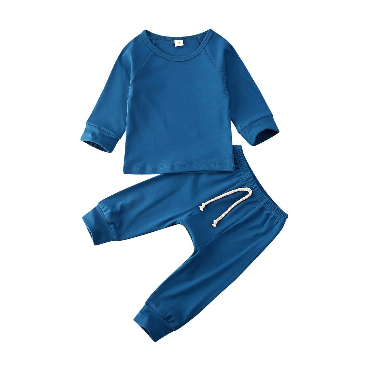 Комплекты для сна для малышей Новинка года, топы для маленьких мальчиков и девочек возрастом от 0 до 24 месяцев, футболка+ длинные штаны, пижамный комплект, пижама, bebe - Цвет: A