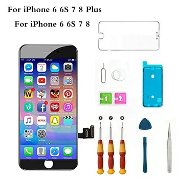 

LCD Assembly For iPhone 5 5S 6 6S 7 8 Display Touch Screen Pixel Digitizer Replacement For iPhone6 6S 7 8 Plus LCD Free tools