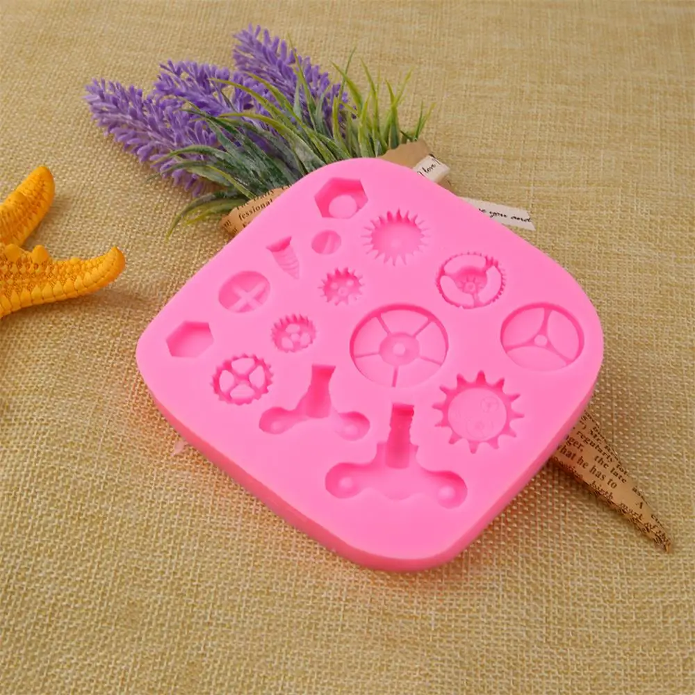 Silicone Steam Punk Designed Cupcake Cake Mould Decor Cake Molds Tools